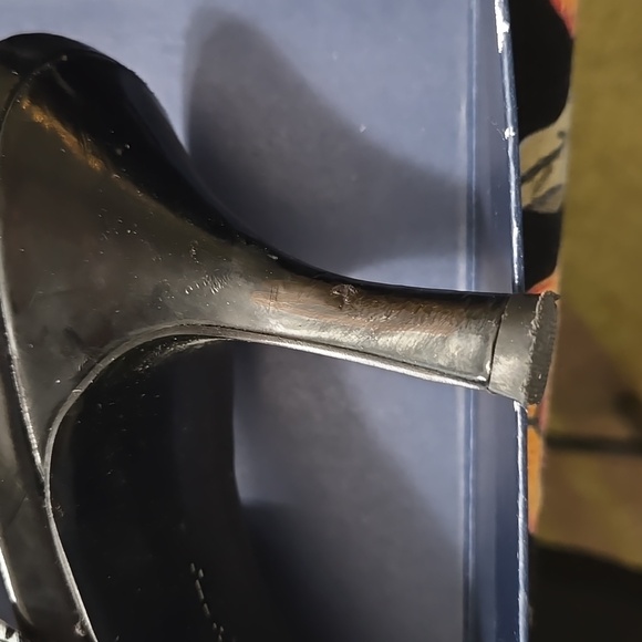 Anne Klein Floral Black and White Heels - Picture 4 of 5